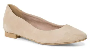 Tamaris női bőr balerina cipő - bézs #1465153