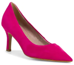 Tamaris magassarkú női bőr félcipő - rózsaszín #1431899