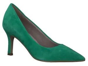 Tamaris magassarkú női bőr félcipő - zöld #1431911