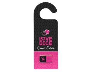 Szex dobókocka ajtóakasztóval szett (fekete-pink)