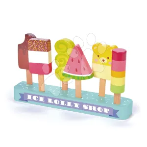Fa jégkrémek Ice Lolly Shop Tender Leaf Toys 6 fajta az állványon