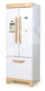 Fa kétszárnyú hűtőszekrény Refridgerator Tender Leaf Toys tárolókkal és jégadagolóval 101 cm magas