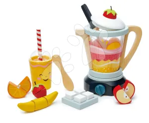 Fa turmixgép Fruity Blender Tender Leaf Toys pohárral, gyümölcsökkel és jégkockákkal