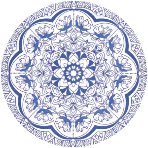 Iva virág tányéralátét kék, 38 cm