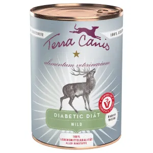 6x400g Terra Canis Alimentum Veterinarium Diabetic Diet vad nedves kutyatáp