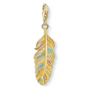 THOMAS SABO charm medál Feather gold  medál 1829-488-7