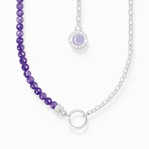 THOMAS SABO charm nyaklánc Amethyst beads silver  nyaklánc KE2190-007-13 #1310921