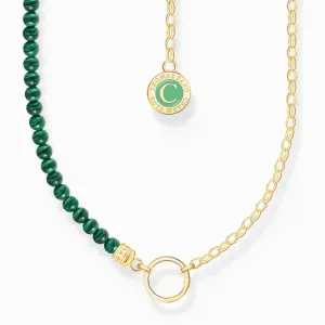 THOMAS SABO charm nyaklánc Green beads gold  nyaklánc KE2190-140-6 #1310909