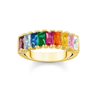 THOMAS SABO gyűrű Colourful stones pavé gold  gyűrű TR2404-996-7 #389648