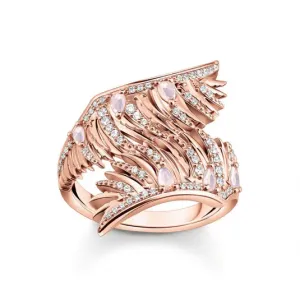 THOMAS SABO gyűrű Phoenix wing with pink stones rose gold  gyűrű TR2409-323-9 #389712