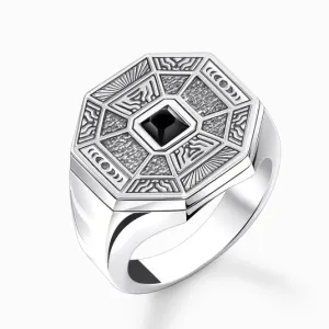 THOMAS SABO gyűrű Lucky charm with black onyx silver  gyűrű TR2431-507-11 #717823