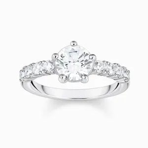 THOMAS SABO gyűrű Solitaire ring with white zirconia  gyűrű TR2440-051-14