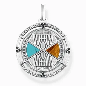 THOMAS SABO medál Turquoise and tiger's eye  medál PE951-364-7