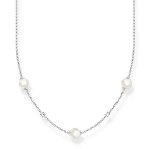 THOMAS SABO nyaklánc Pearls with white stones silver  nyaklánc KE2120-167-14-L45V