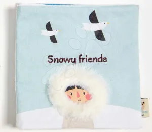 Textil könyvecske Snowy Friends Activity Book ThreadBear sarkvidéki állatok 100% puha pamutból 0 hó-tól