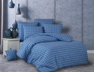 Snorri pamut ágynemű, kék, 220 x 200 cm, 2 db 70 x 90 cm
