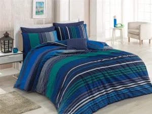 Marley pamut ágynemű, kék, 140 x 220 cm, 70 x 90 cm