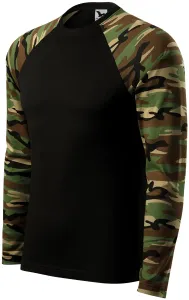 MALFINI Terepszínű hosszú ujjú póló Camouflage LS - Terepszínű barna | XL