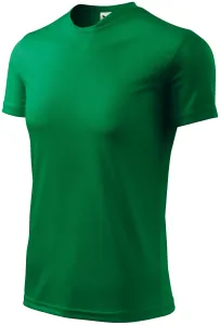 Aszimmetrikus nyakkivágású póló, zöld fű, 2XL