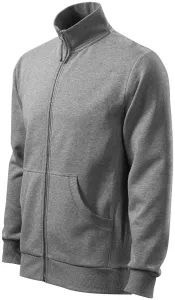 Egyszerű férfi pulóver, kapucni nélkül, sötétszürke márvány, S #650534