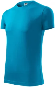 Férfi divatos póló, türkiz, XL #648101