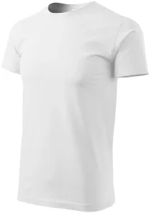 Férfi egyszerű póló, fehér, 4XL #284504