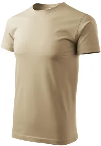 Férfi egyszerű póló, homokos, XL