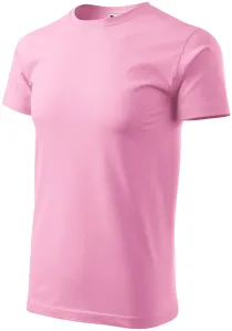 Férfi egyszerű póló, rózsaszín, 2XL