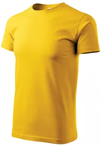 Férfi egyszerű póló, sárga, 3XL #284521