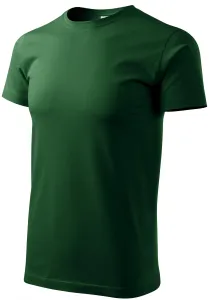 Férfi egyszerű póló, üveg zöld, XL