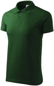 Férfi egyszerű póló, üveg zöld, S #651633