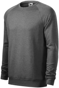 Férfi egyszerű pulóver, fekete márvány, 2XL #291082