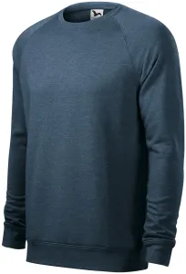 Férfi egyszerű pulóver, sötét farmer márvány, XL #654836