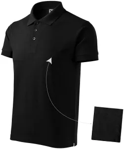 Férfi elegáns póló, fekete, 2XL