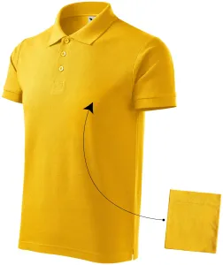 Férfi elegáns póló, sárga, 2XL