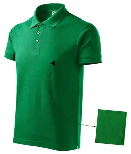 Férfi elegáns póló, zöld fű, L #651370