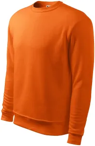 Férfi / gyermek pulóver fej fölött, kapucni nélkül, narancssárga, M