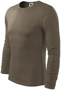 MALFINI Férfi hosszú ujjú póló Fit-T Long Sleeve - Army | S