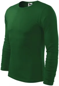Férfi hosszú ujjú póló, üveg zöld, XL