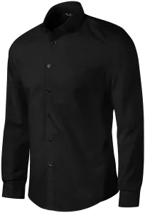 Férfi ing hosszú ujjú Karcsú fit, fekete, XL #1401740