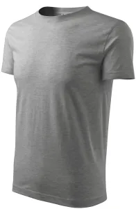 Férfi klasszikus póló, sötétszürke márvány, XL