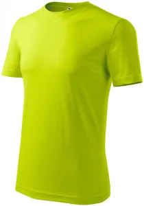 Férfi klasszikus póló, zöldcitrom, 3XL