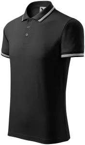 Férfi kontrasztos póló, fekete, 2XL #651488
