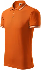 Férfi kontrasztos póló, narancssárga, 3XL
