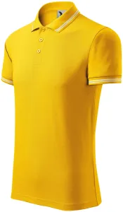 Férfi kontrasztos póló, sárga, 2XL