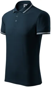 Férfi kontrasztos póló, sötétkék, XL #651546