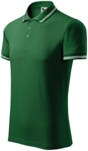Férfi kontrasztos póló, üveg zöld, S #651559