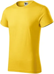 Férfi póló feltekert ujjú, sárga márvány, XL