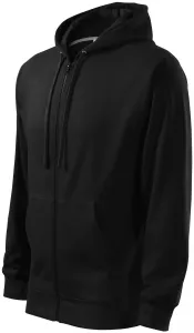 Férfi pulóver kapucnival, fekete, 2XL