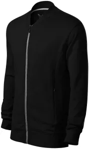 Férfi pulóver rejtett zsebbel, fekete, S #290033